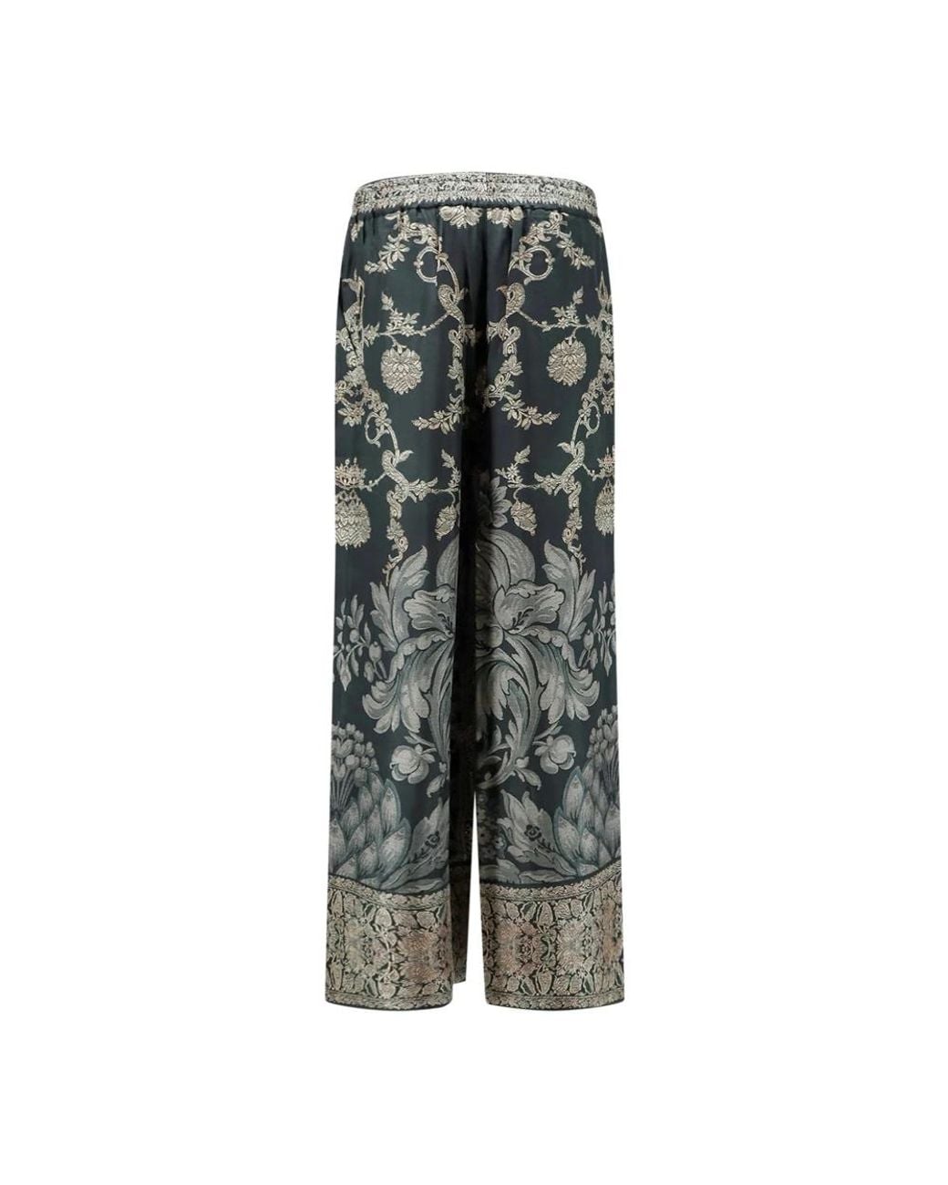 Pierre Louis Mascia Gray Wide Trousers