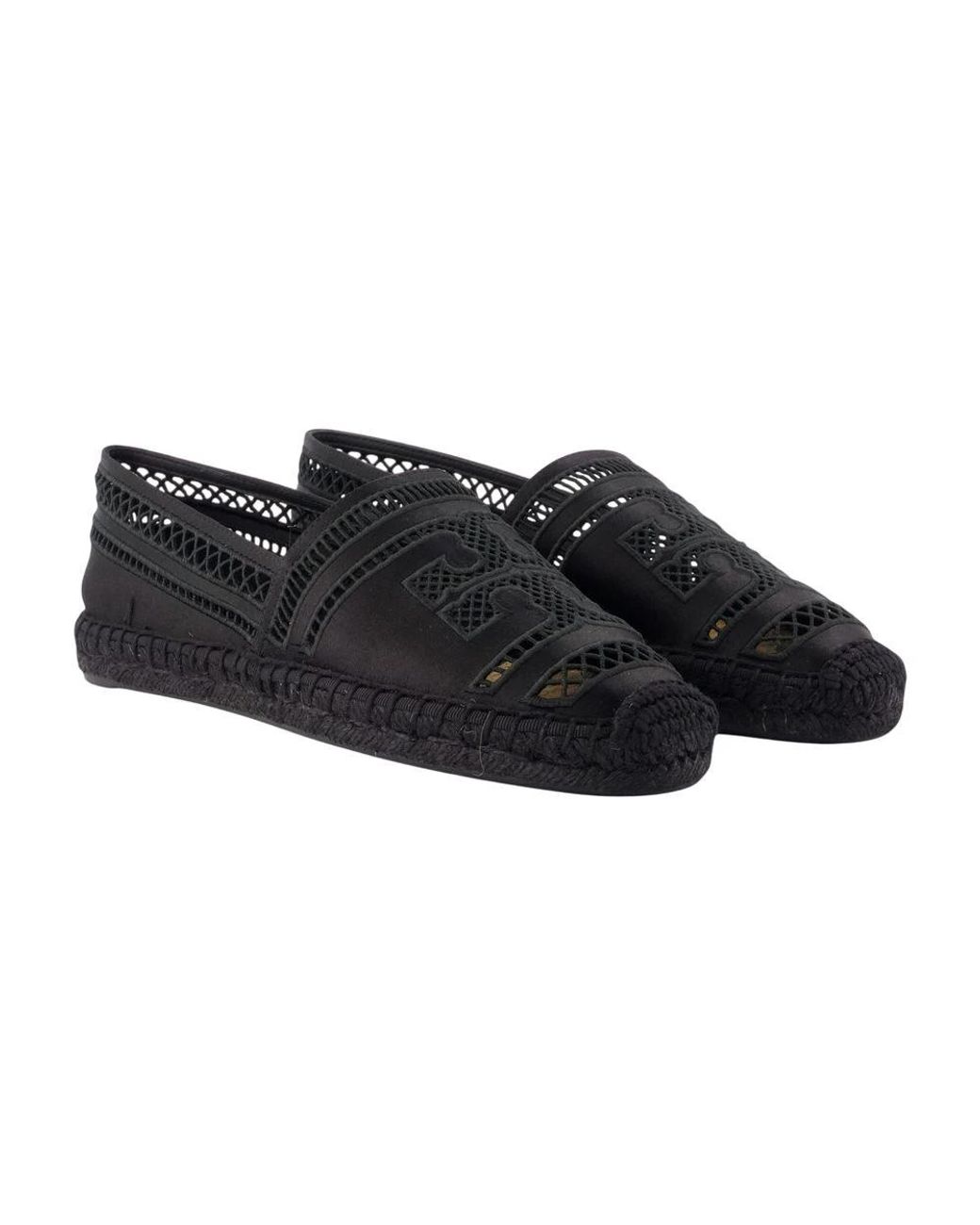 Tory Burch Black Espadrilles