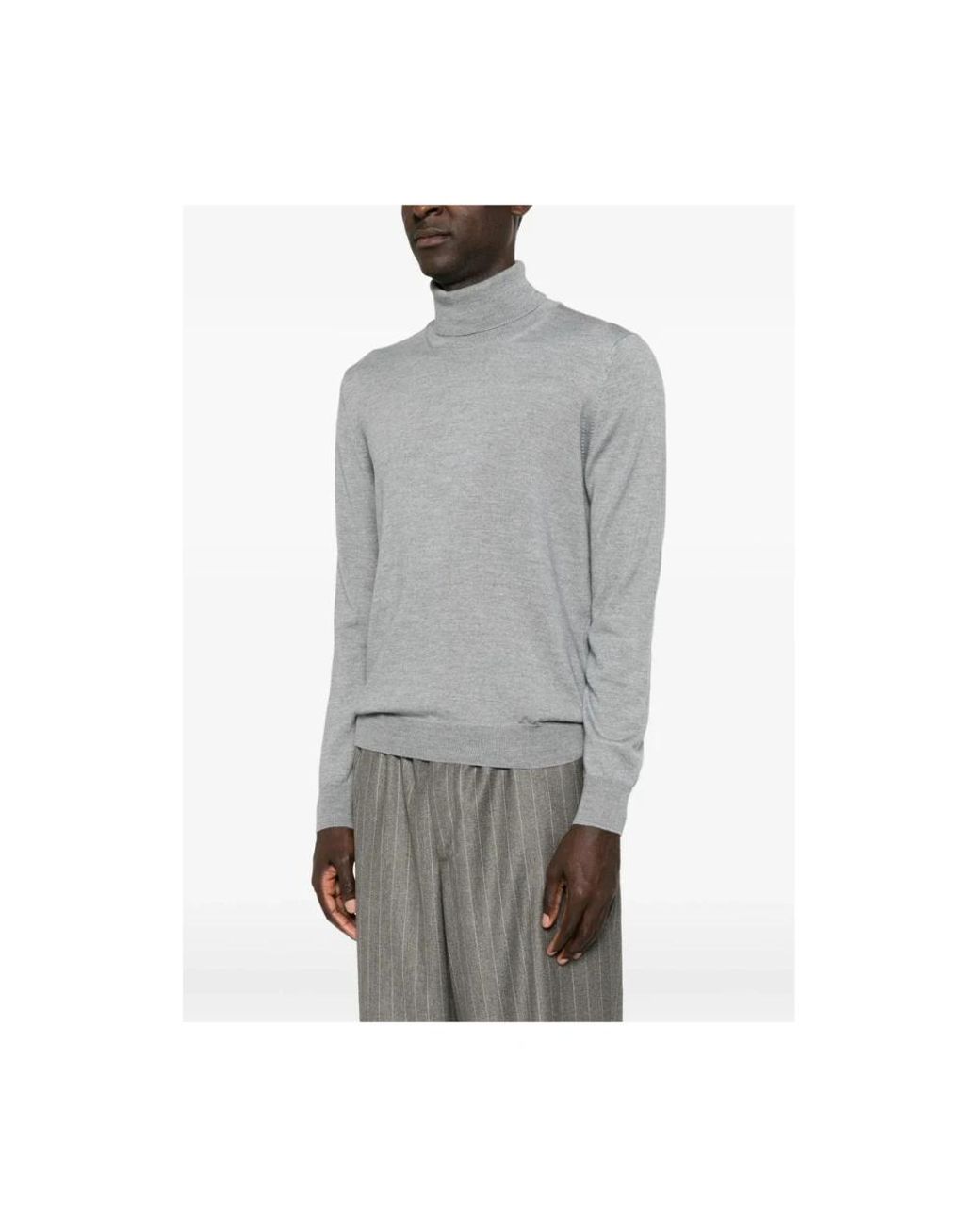 La Fileria Gray Turtlenecks for men