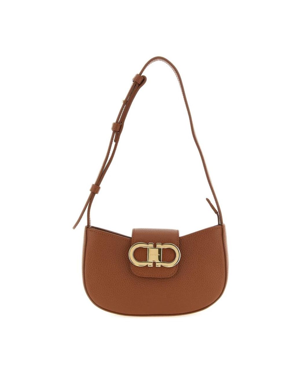 Ferragamo Brown Shoulder Bags
