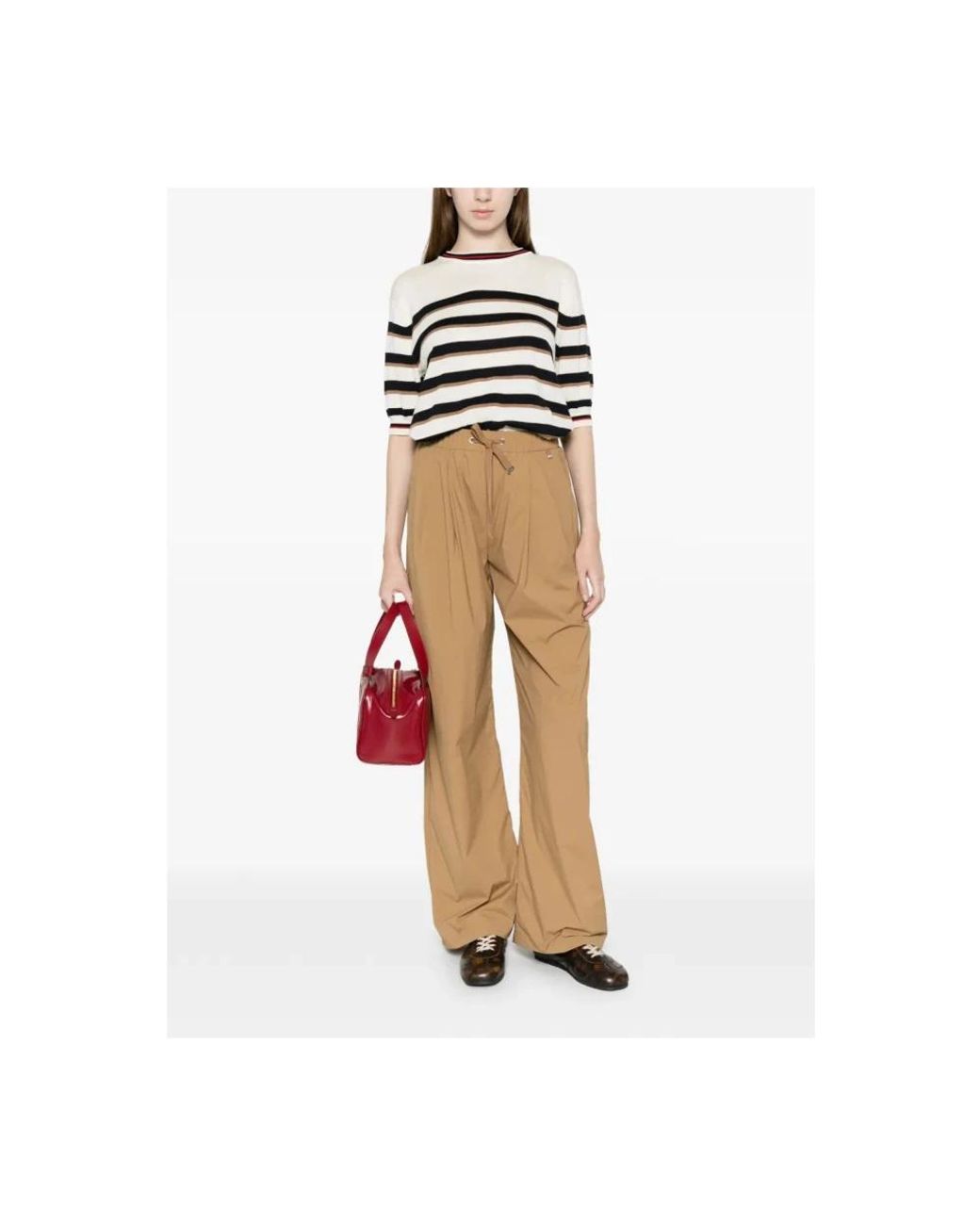 Herno Natural Wide Trousers