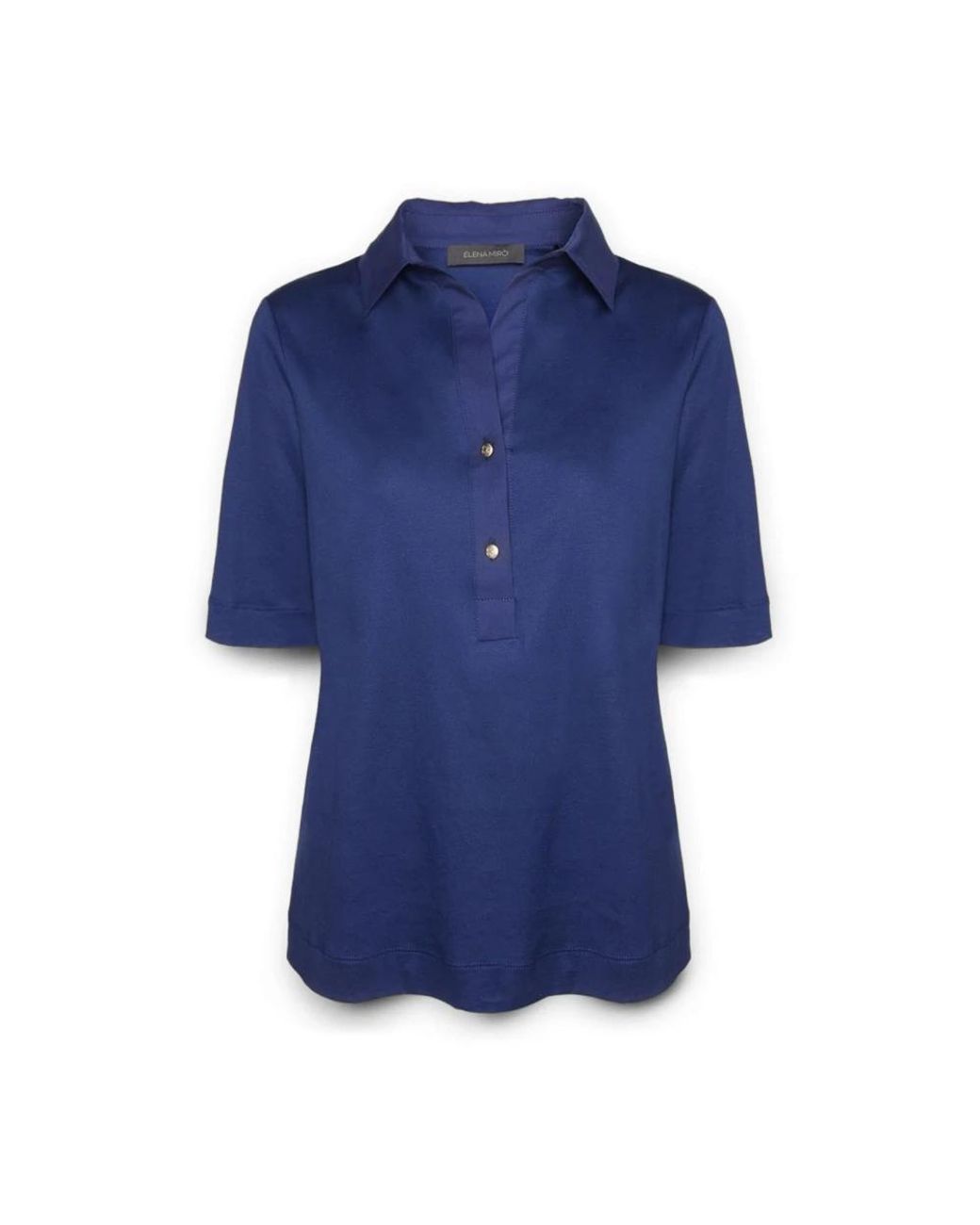 Elena Miro Blue Polo Shirts