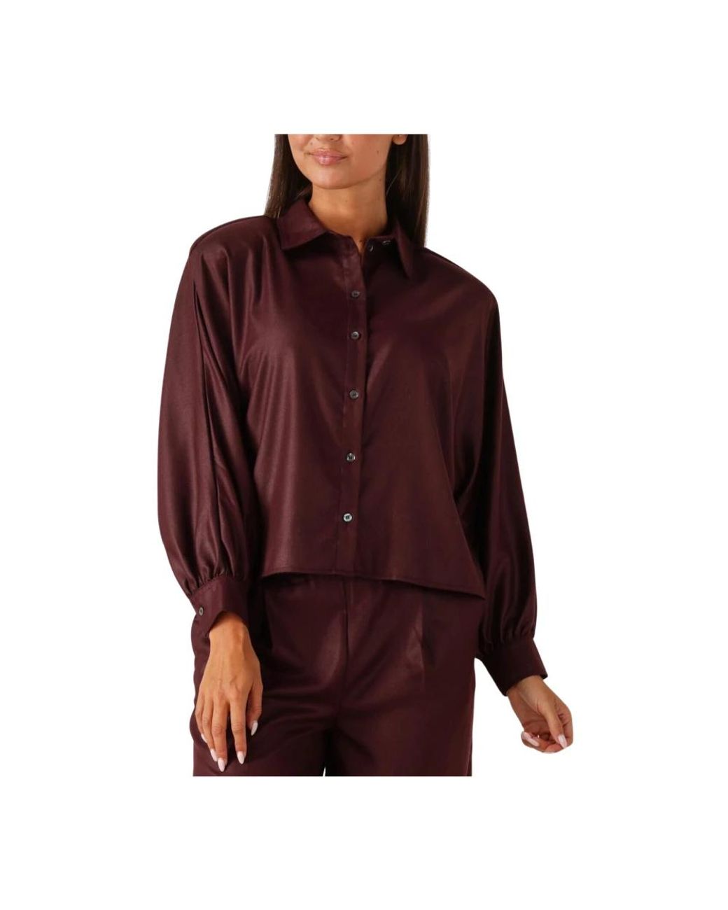 RUBY TUESDAY Overhemden ,Rood ,Wol Rode Pelline Blouse Voor Herfst/Winter in het Red