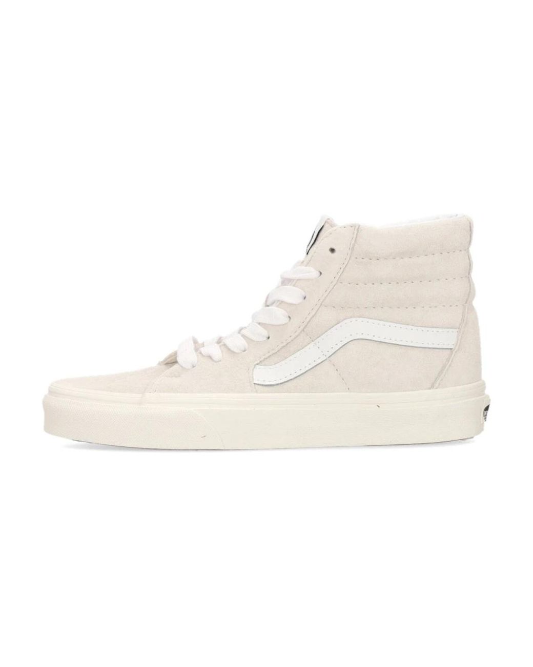 Vans Schoenen ,Suède Witte Suède Hoge Skate Schoenen in het Natural voor heren