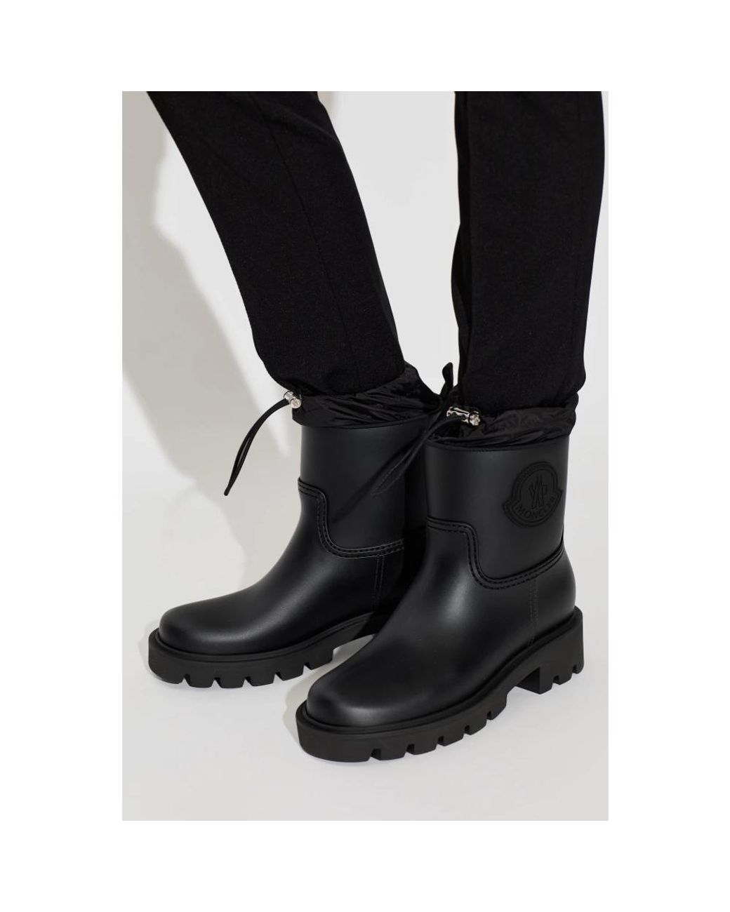 Moncler Black Wellies