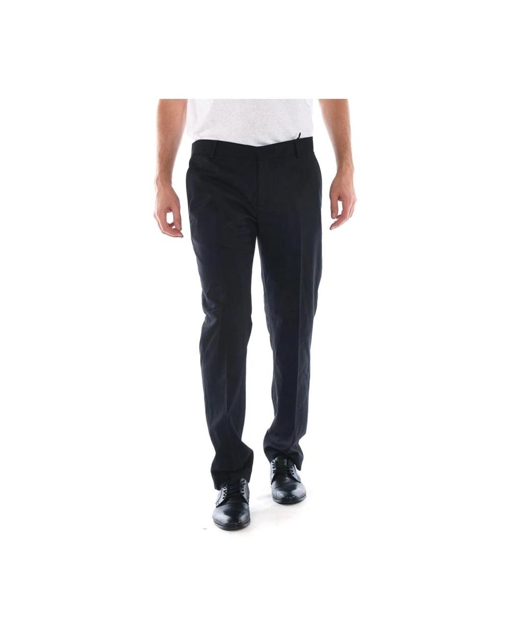 Daniele Alessandrini Black Suit Trousers for men