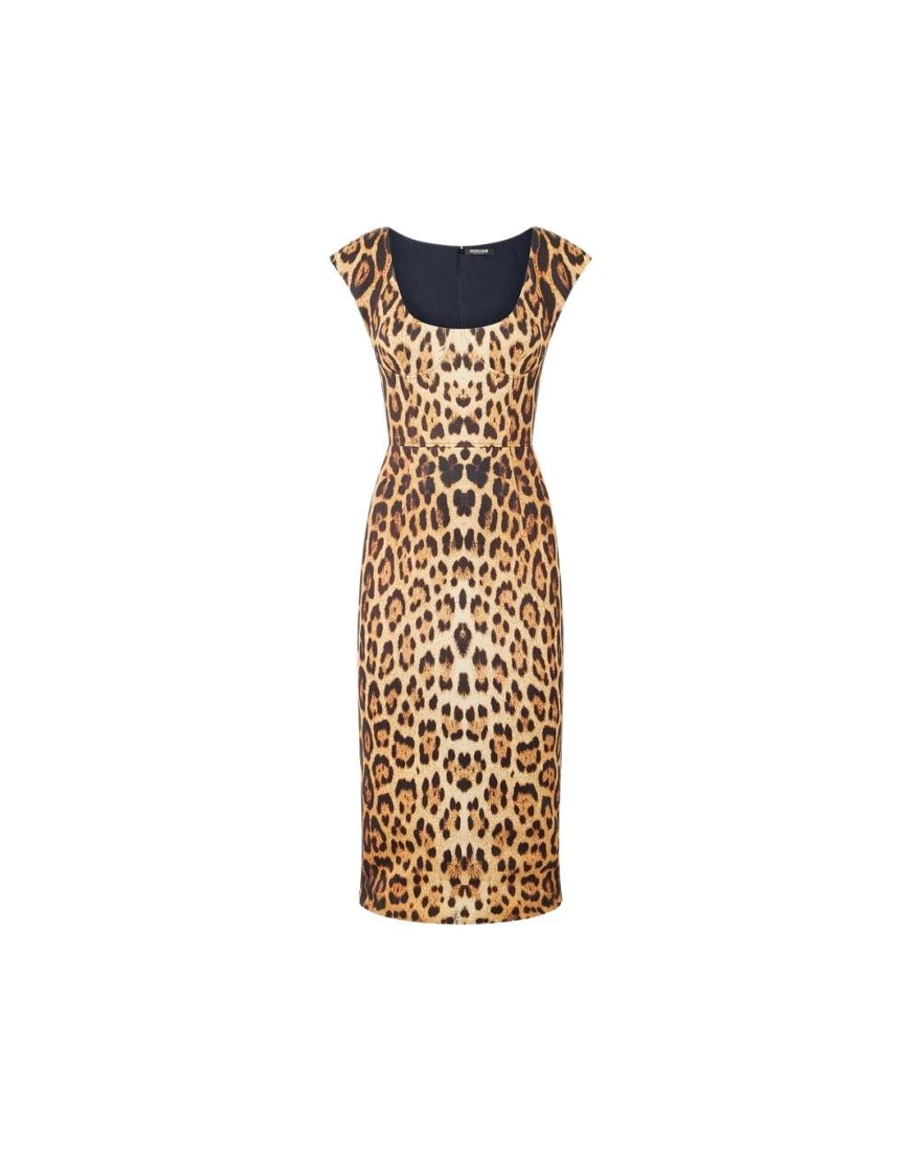 Midi Dresses Roberto Cavalli de color Metallic