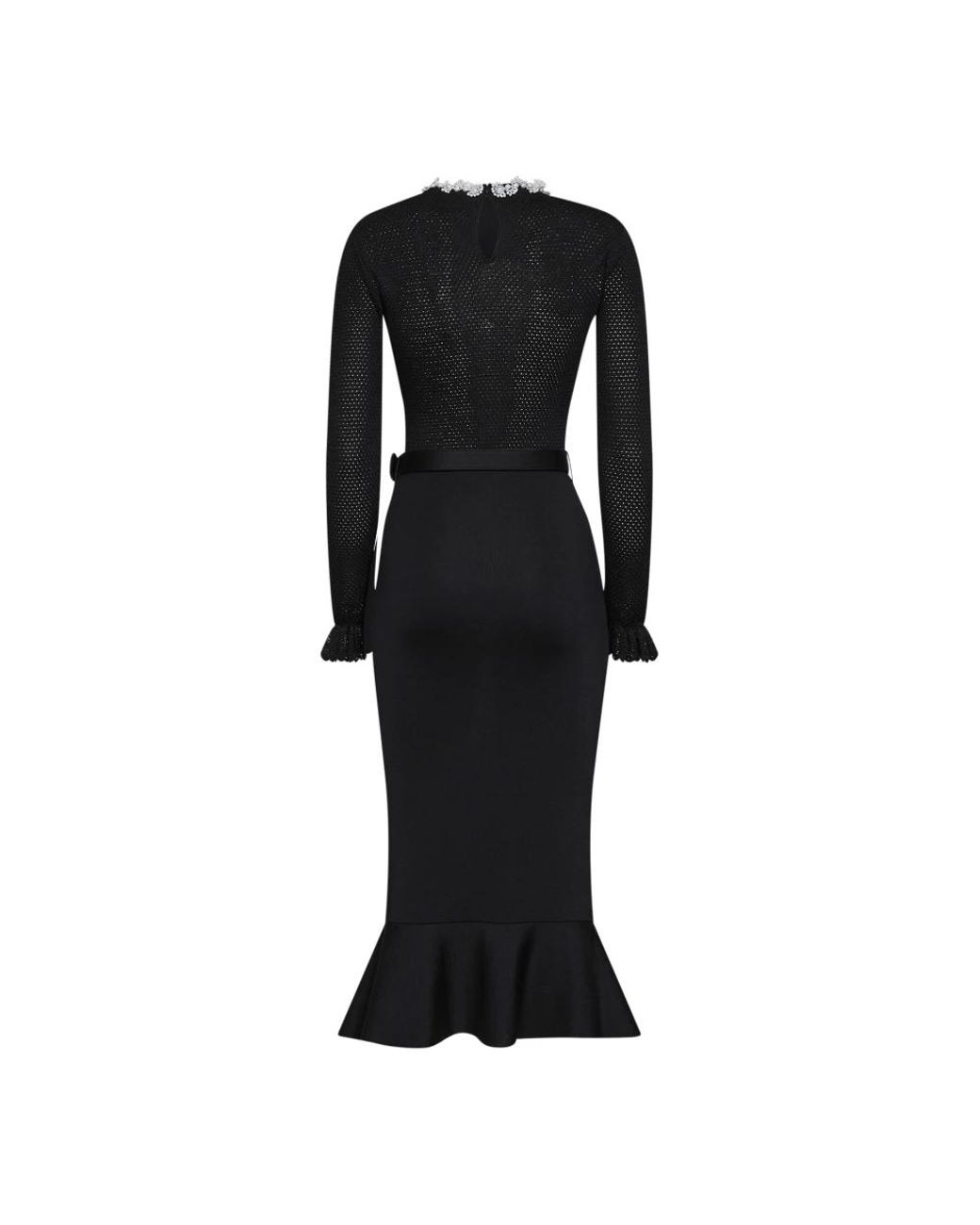Self-Portrait Black Knitted Dresses
