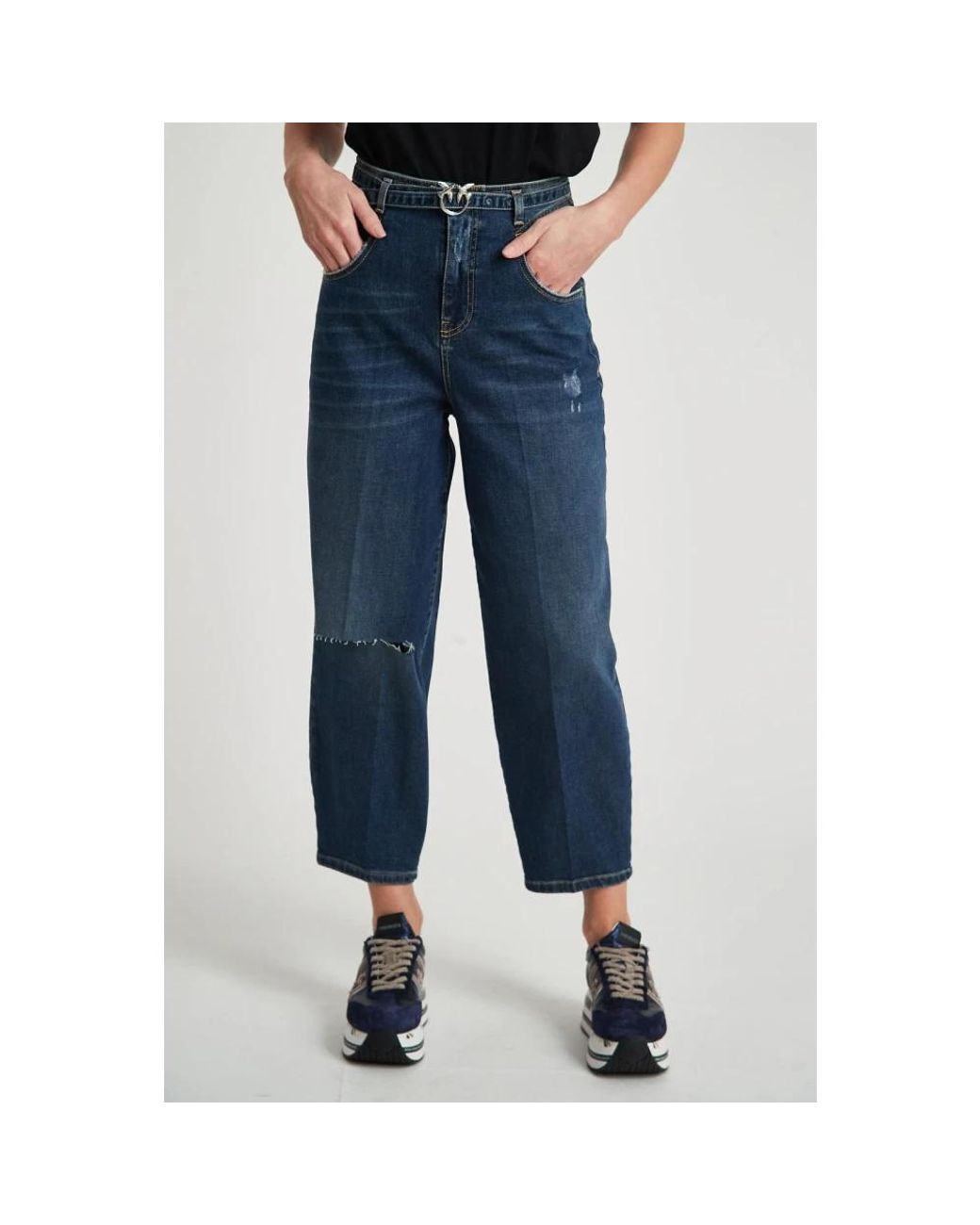 Pinko Blue Cropped Jeans