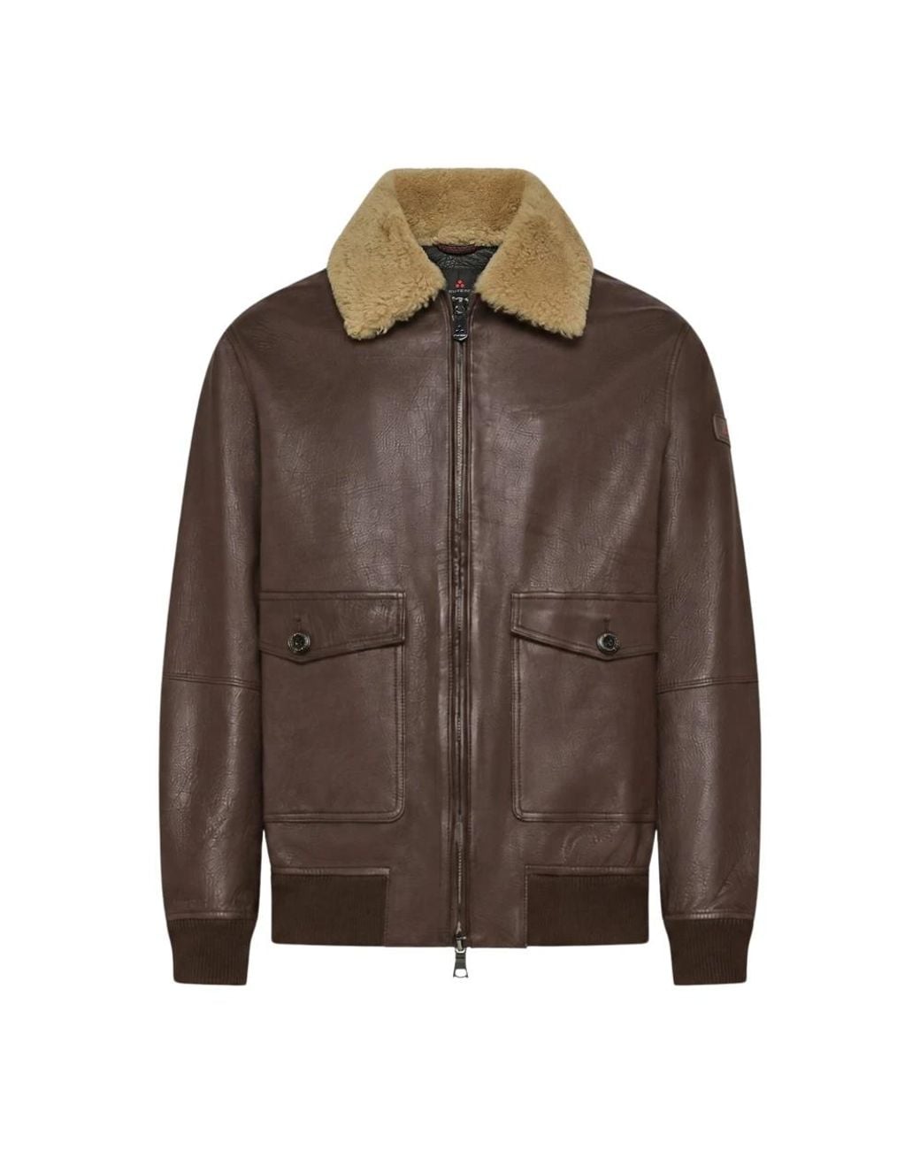 Peuterey Brown Bomber Jackets for men
