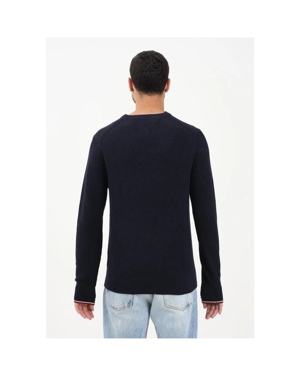 Tommy Hilfiger Blue Round-Neck Knitwear for men