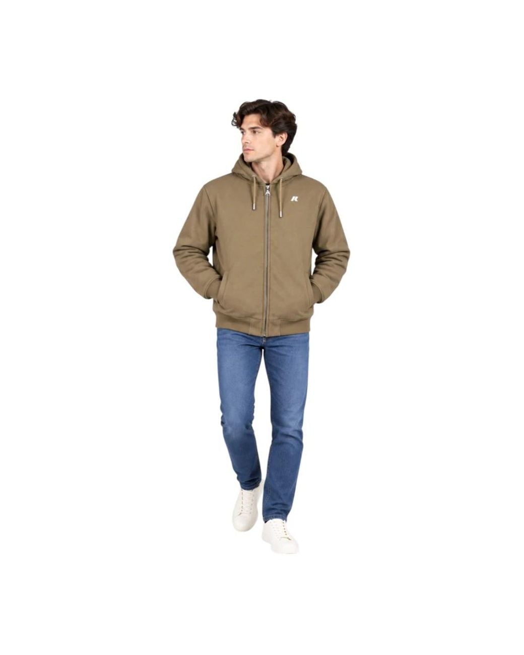 K-Way Green Zip-Throughs for men