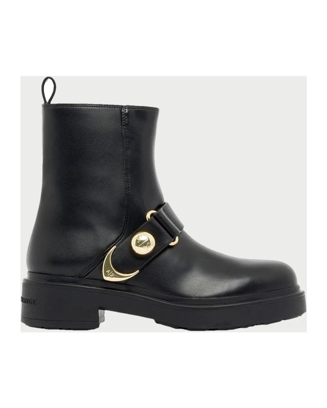 ARMANI EXCHANGE Black Ankle Boots