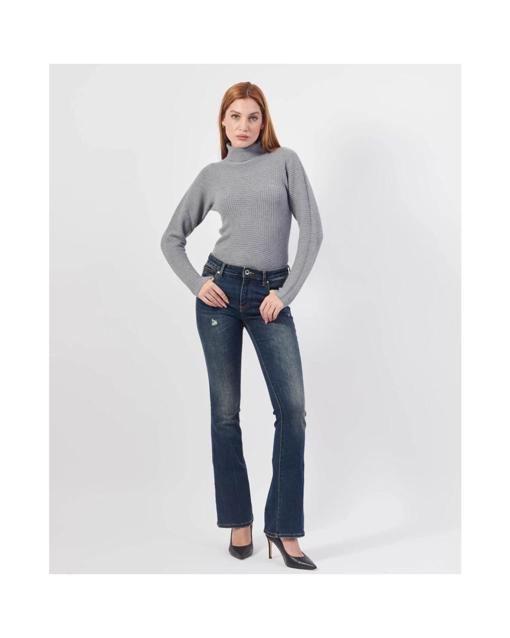 ARMANI EXCHANGE Blue Bootcut Jeans
