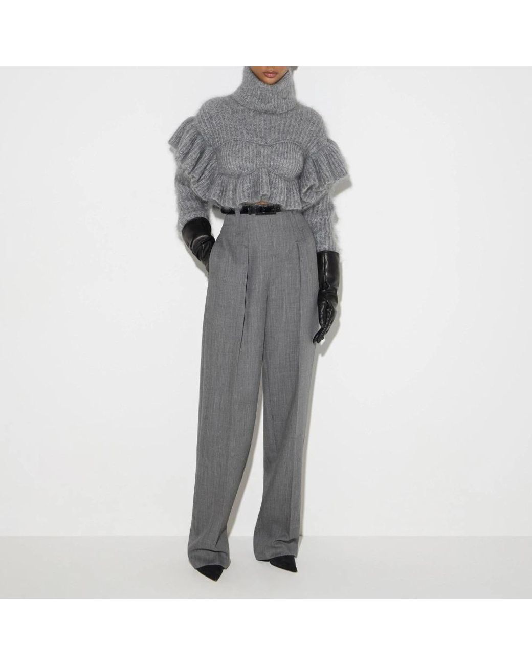 Elisabetta Franchi Gray Turtlenecks