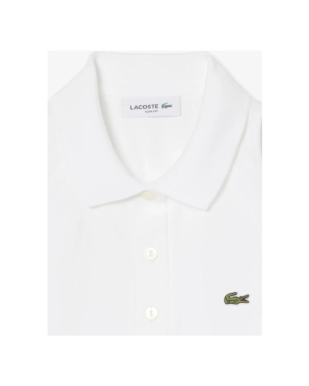 Lacoste White Sleeveless Tops