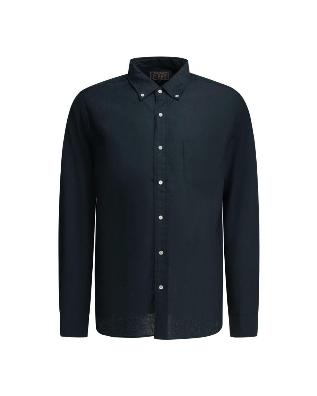 Beams Plus Regular Fit Button-Down-Hemd in Blue für Herren