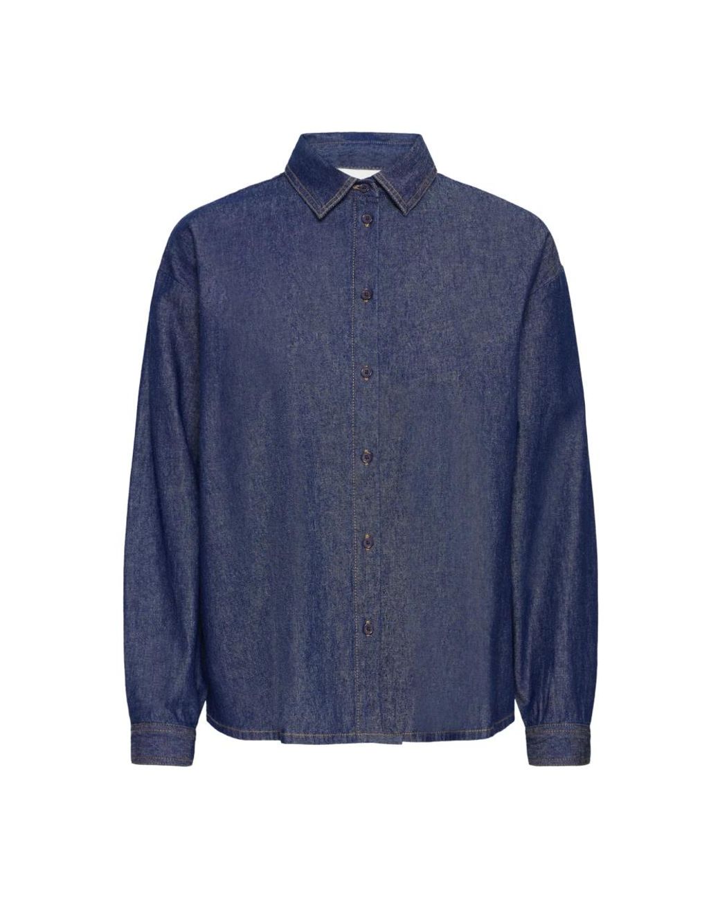 Ichi Overhemden ,Blauw ,Denim Denim Shirts in het Blue