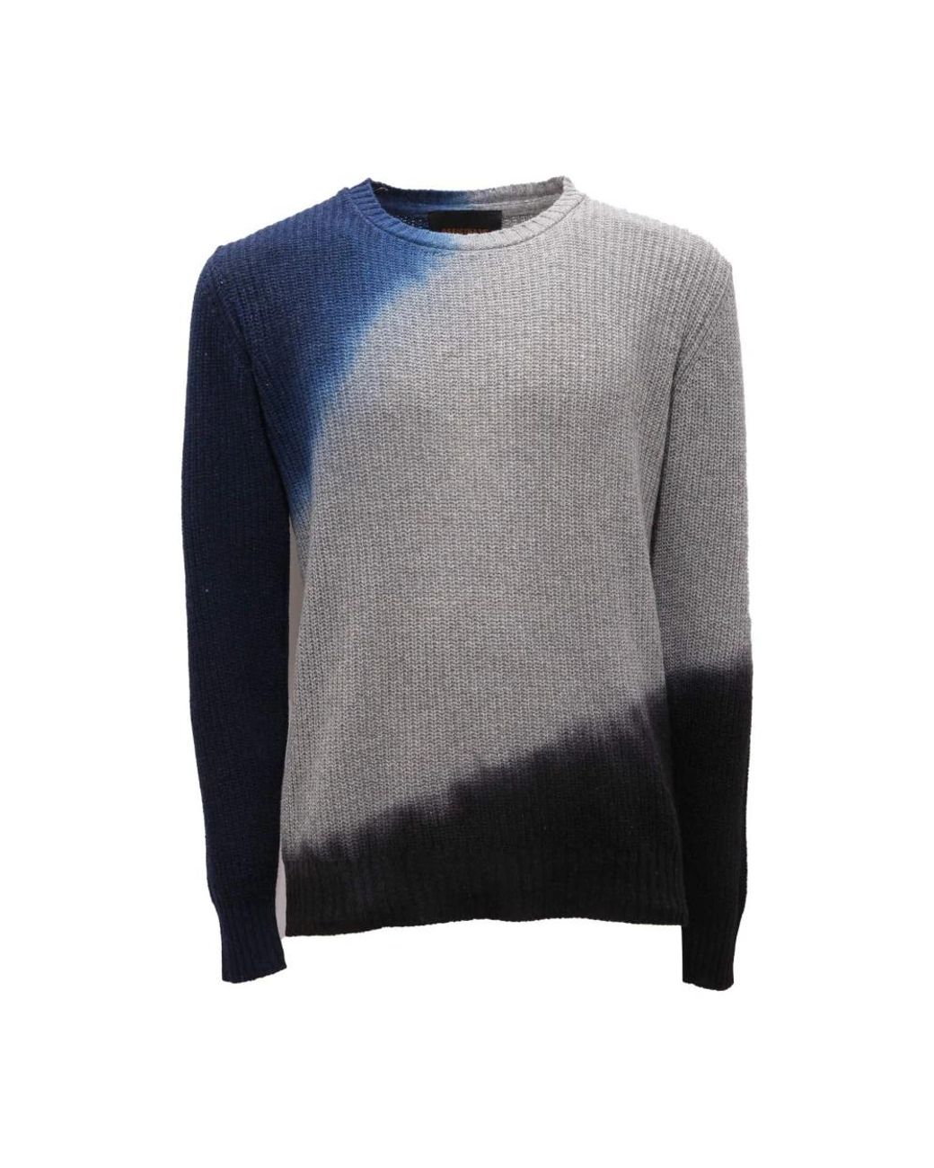 Officina 36 Gray Round-Neck Knitwear for men