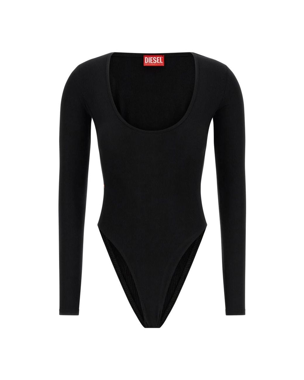 DIESEL Tops ,Zwart ,T-Bodyn Bodysuit in het Black