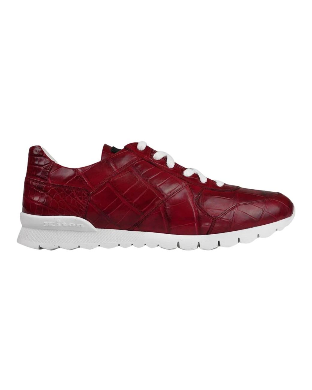 Kiton Red Sneakers for men