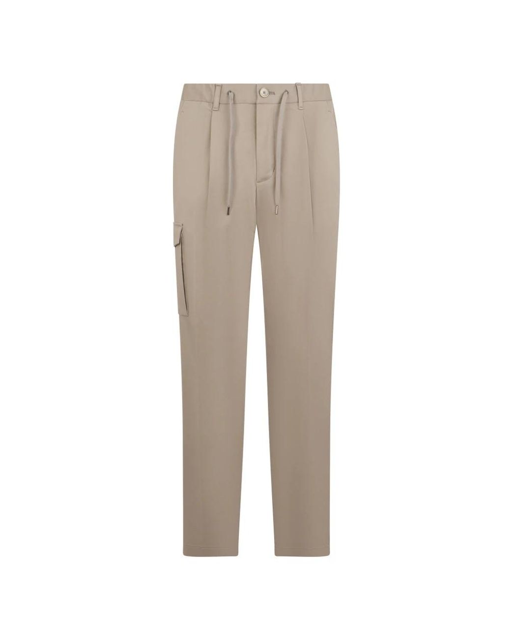 Herno Gray Slim-Fit Trousers for men