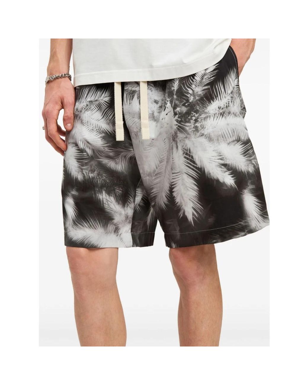 Palm Angels Black Beachwear for men