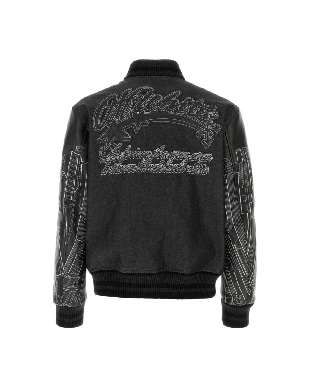 Off-White c/o Virgil Abloh Black Bomber Jackets for men