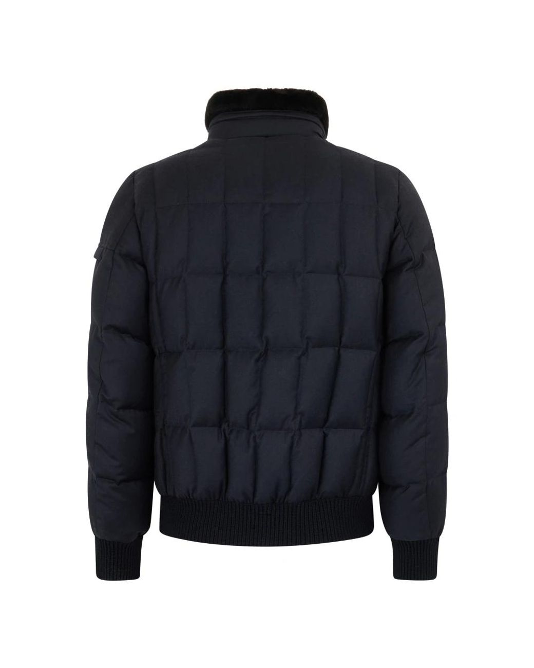 Moorer Jassen ,Blauw ,Leer Front Button Jacket in het Blue voor heren