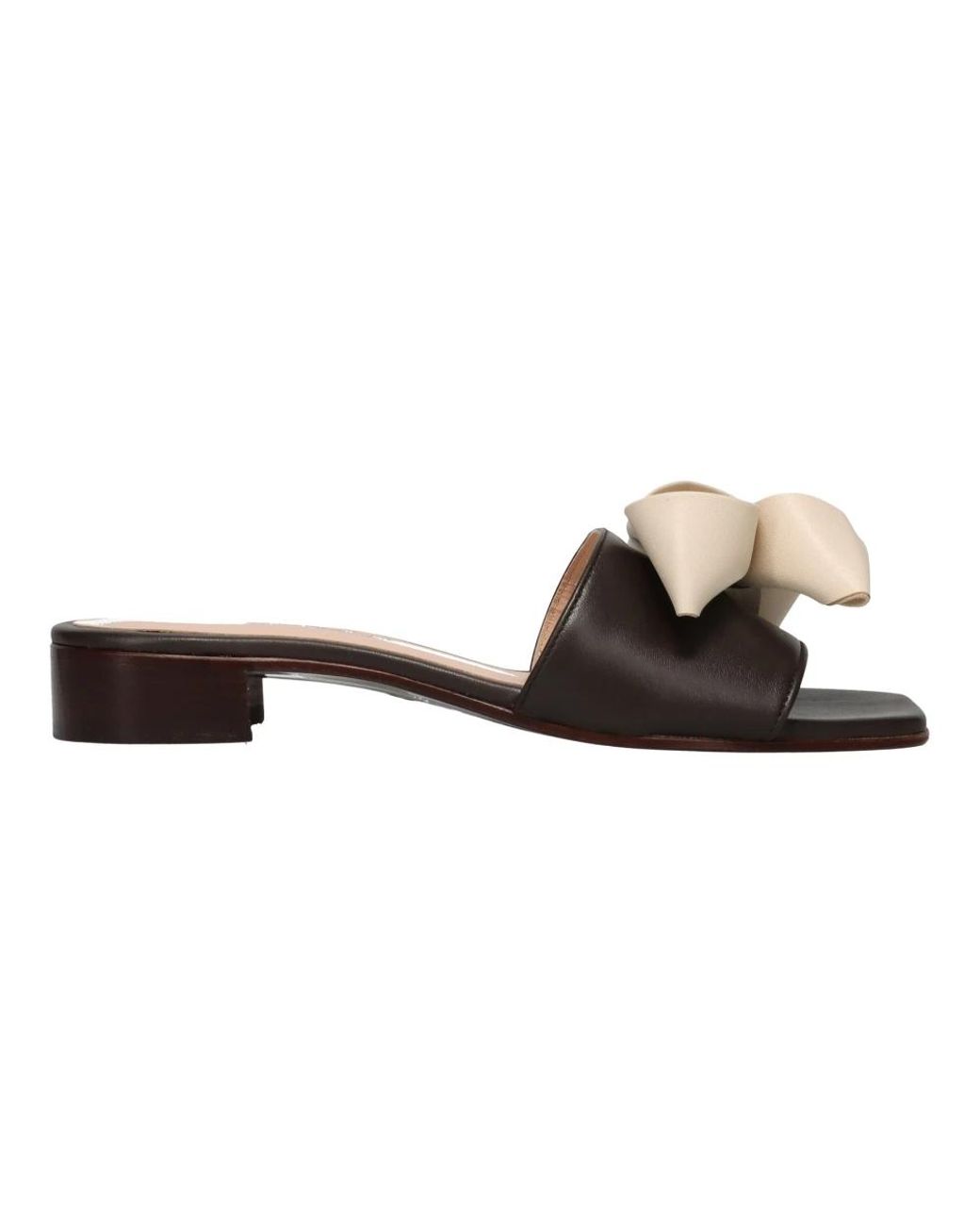 Sangiorgio Brown Heeled Mules
