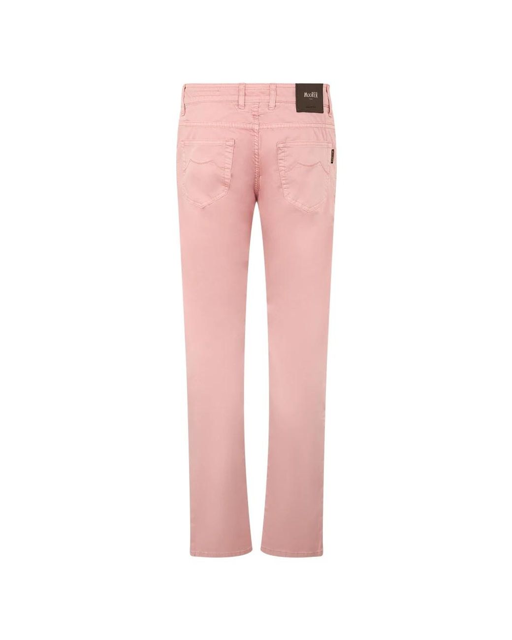 Moorer Pink Straight Fit Jeans for men
