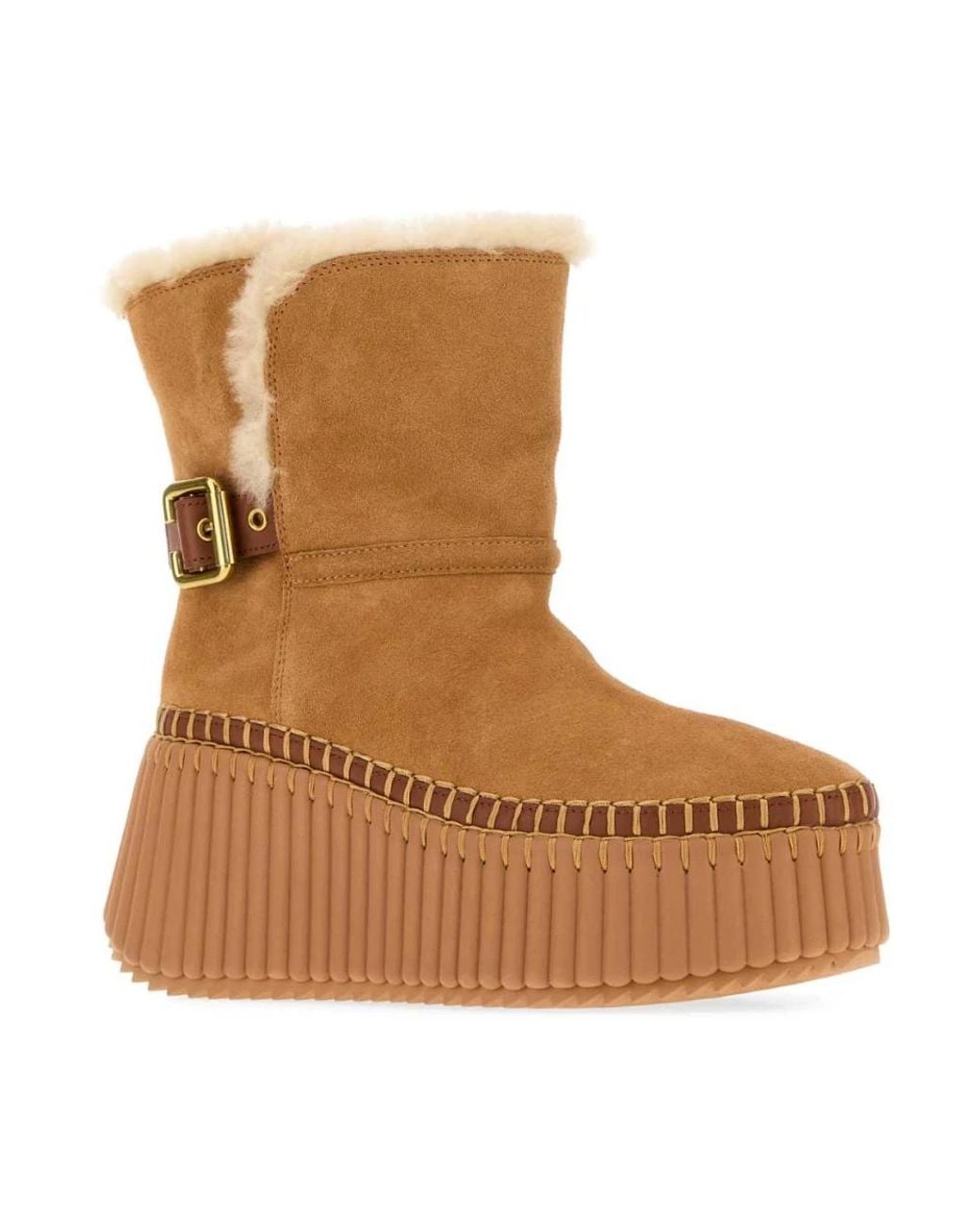 Chloé Brown Ankle Boots