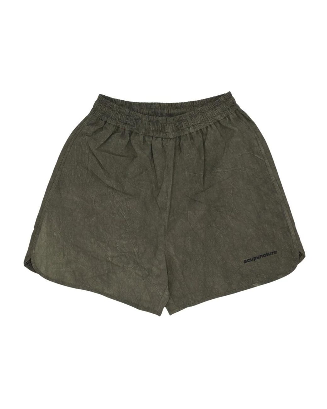Acupuncture Korte Broeken ,Groen ,Katoen Groene Stretch Shorts Met Elastische Taille in het Green voor heren