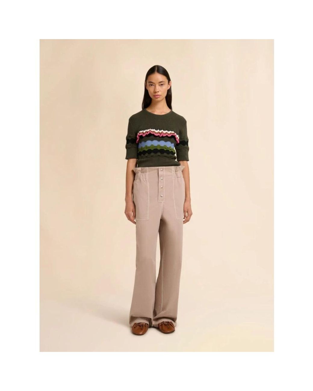 Marni Natural Wide Trousers