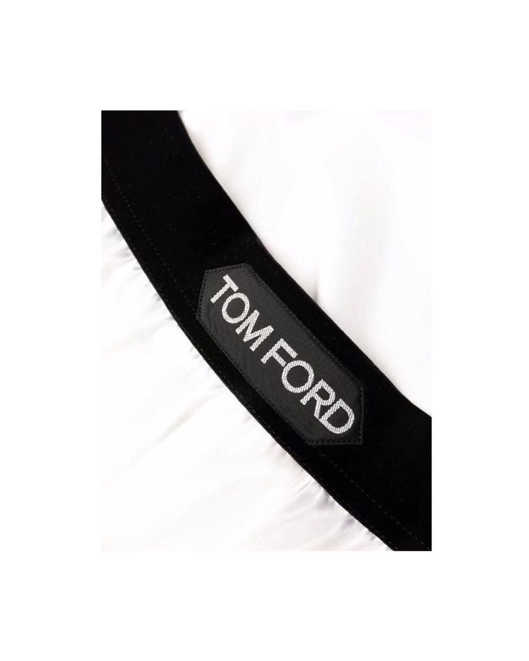 Boxer in seta bianchi con cinturino in velluto di Tom Ford in White da Uomo