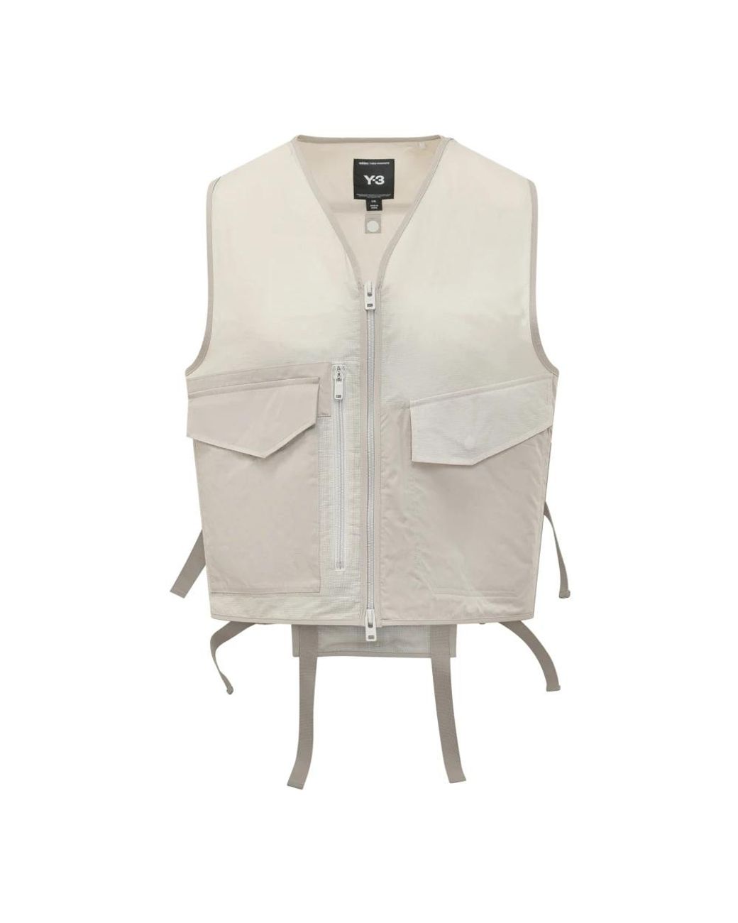 Y-3 Jassen ,Nylon Tactical Utility Vest in het White voor heren