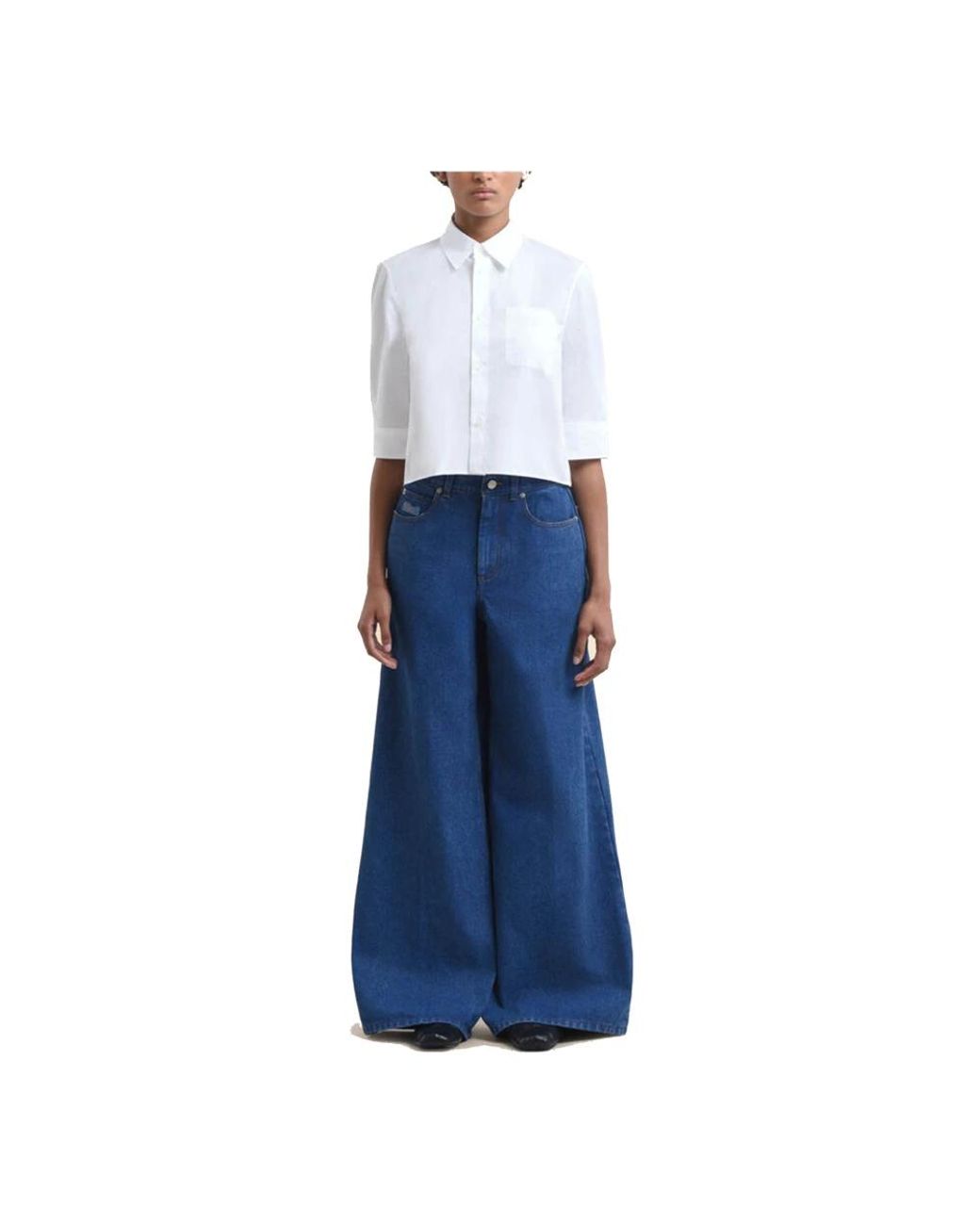Marni Blue Wide Jeans
