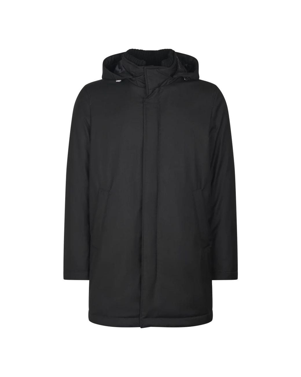 Herno Jassen ,Zwart ,Nylon Padded Jacket Tech Nylon in het Black voor heren