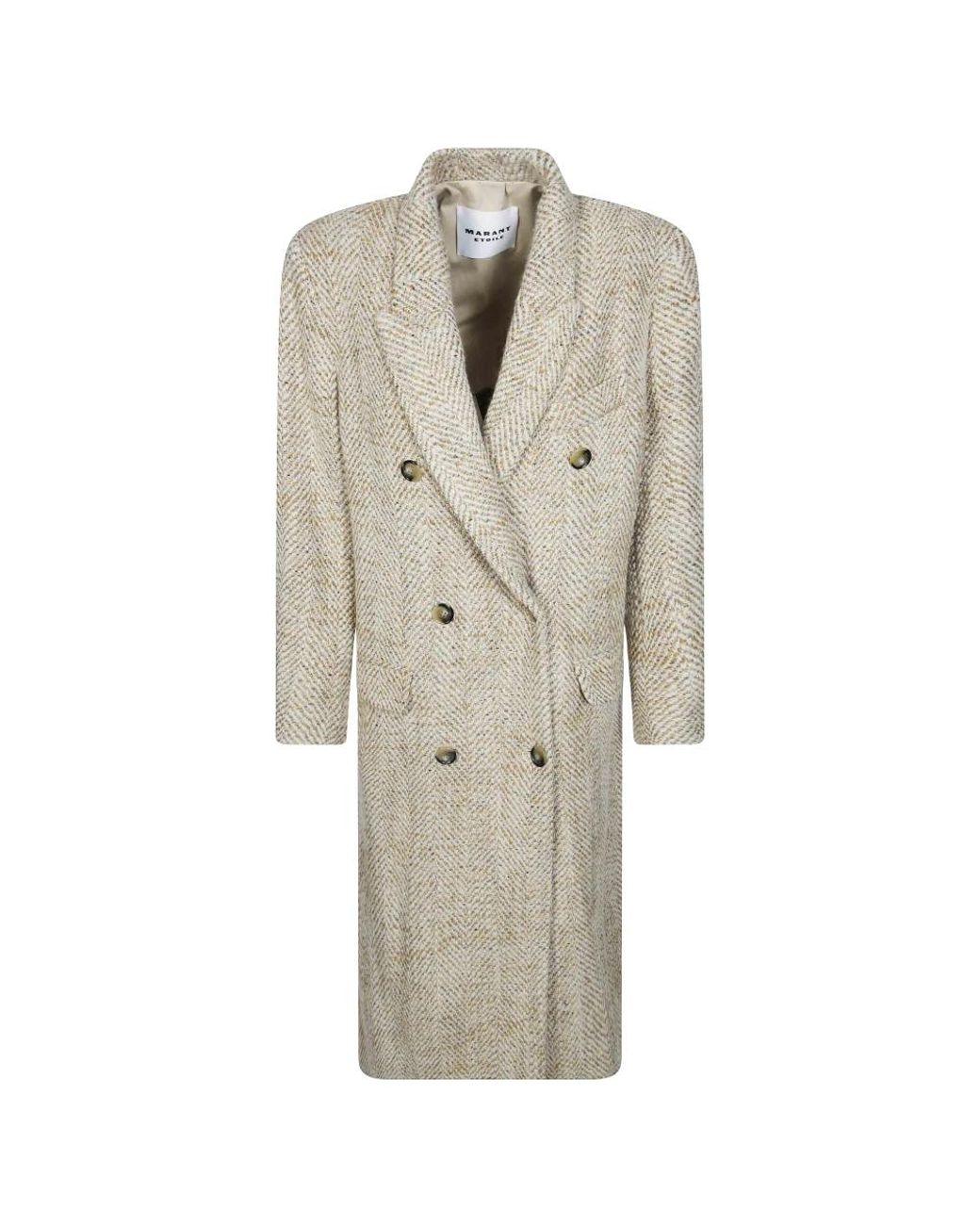 Isabel Marant Natural Double-Breasted Coats