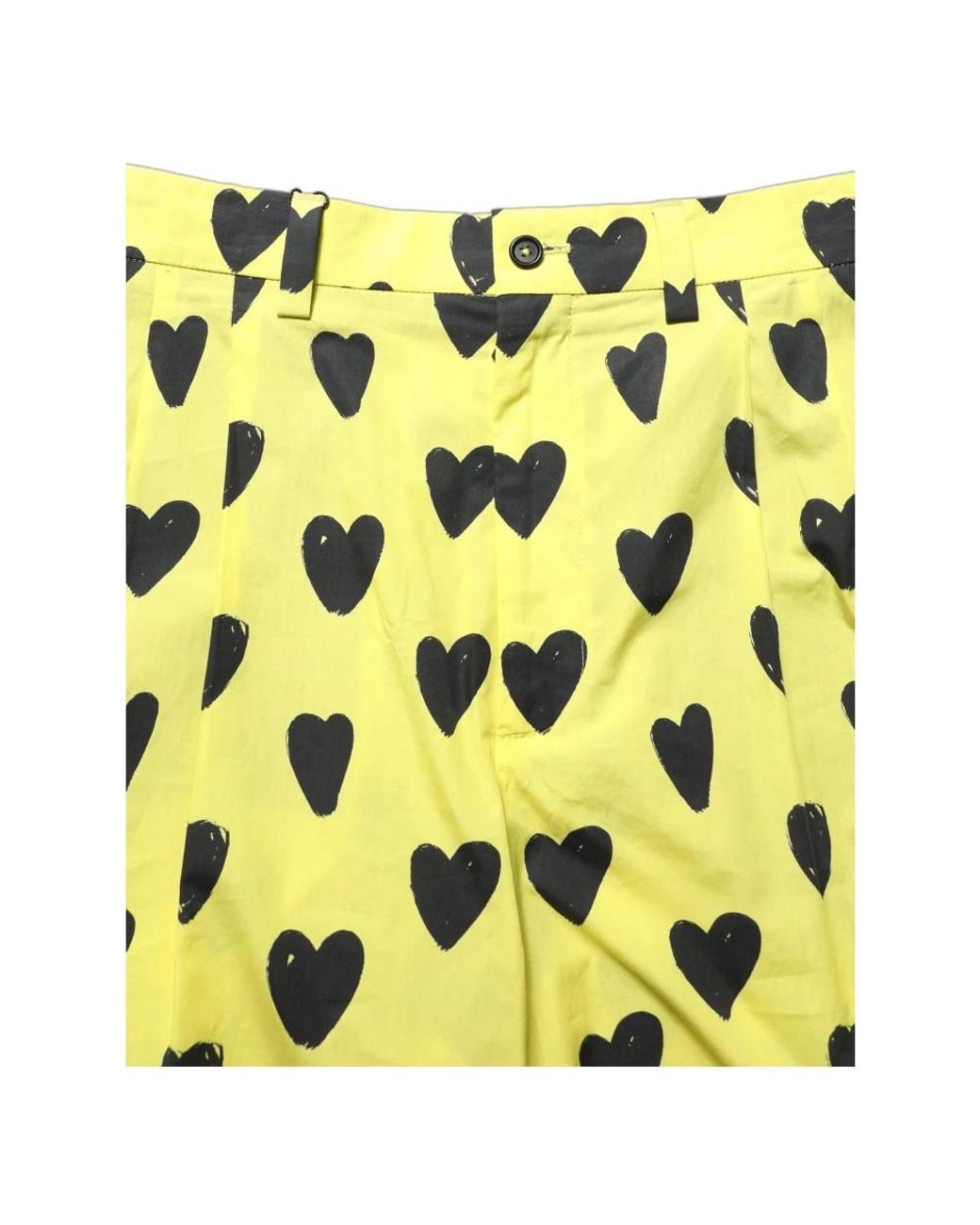 Dolce & Gabbana Yellow Long Shorts for men