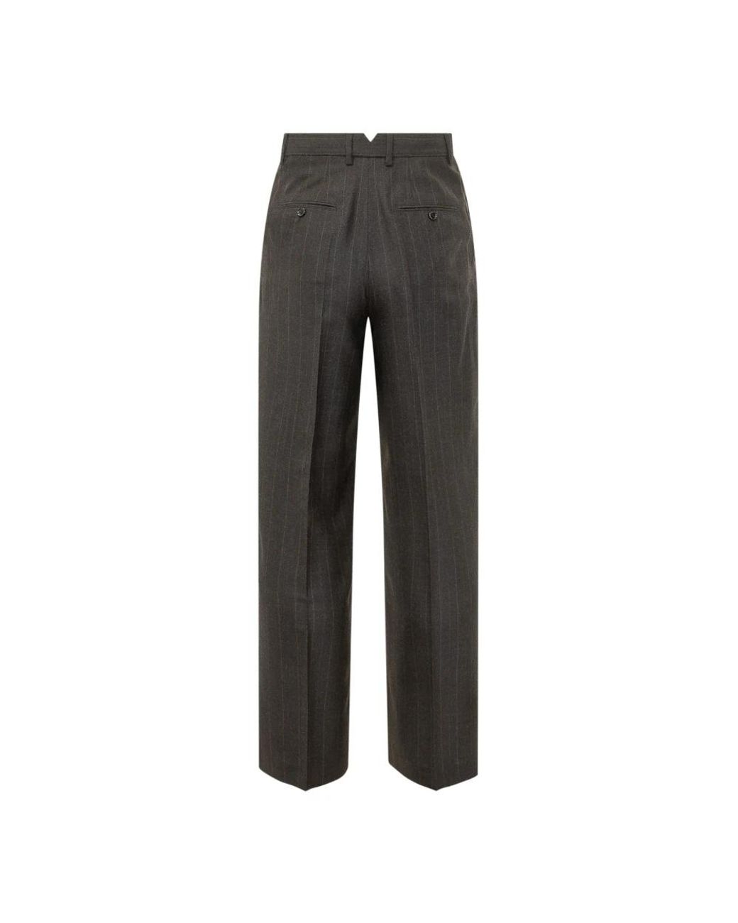 AMI Gray Wide Trousers