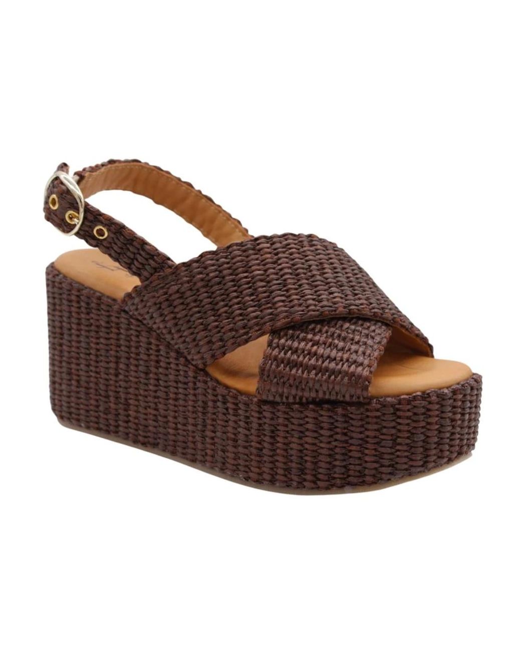 E mia Brown Wedges