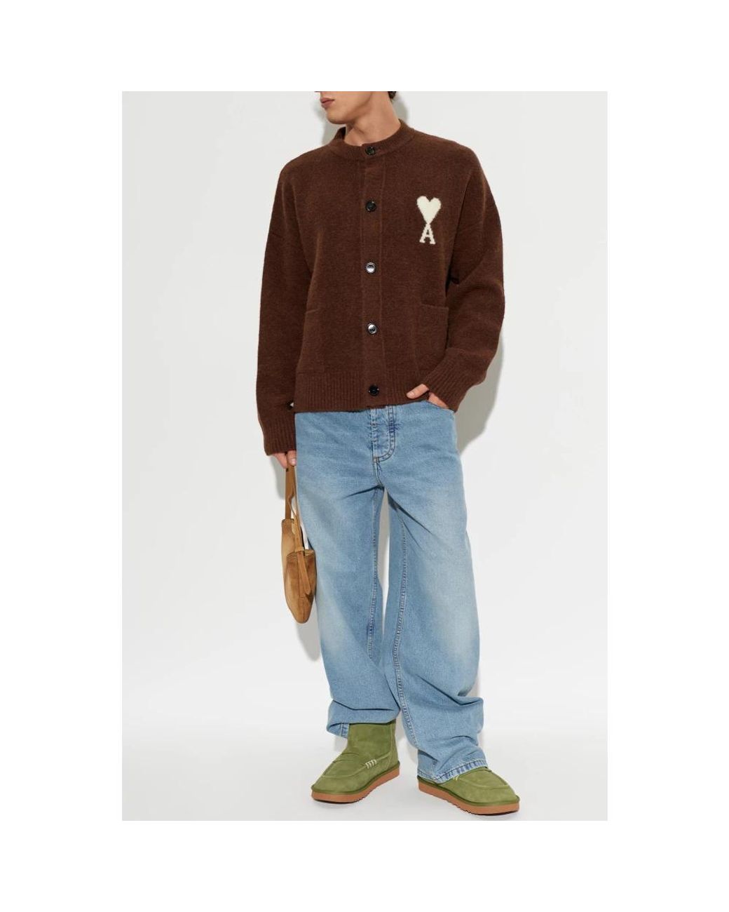 Cardigans AMI pour homme en coloris Brown