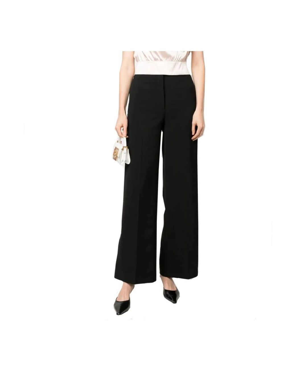 Blanca Vita Black Wide Trousers