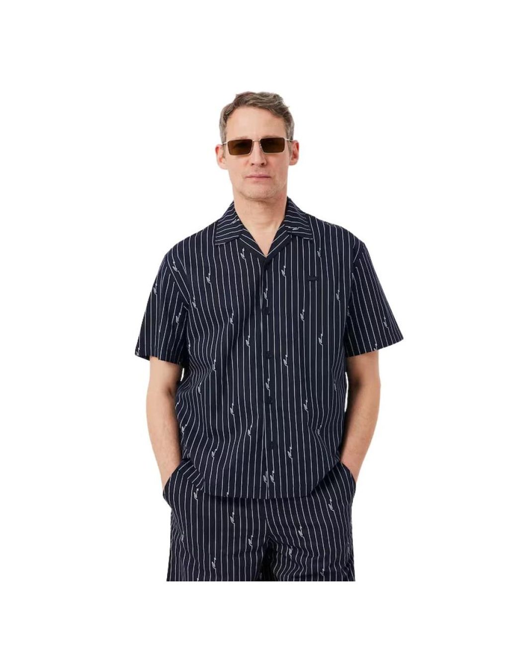 Lacoste Blue Short Sleeve Shirts for men