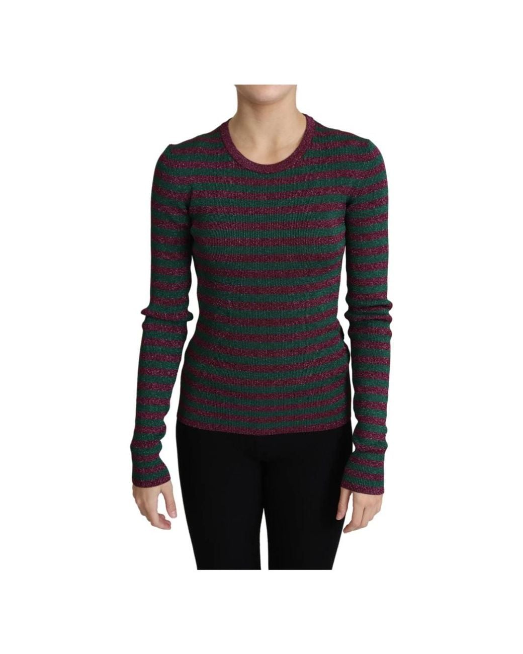 Dolce & Gabbana Black Round-Neck Knitwear