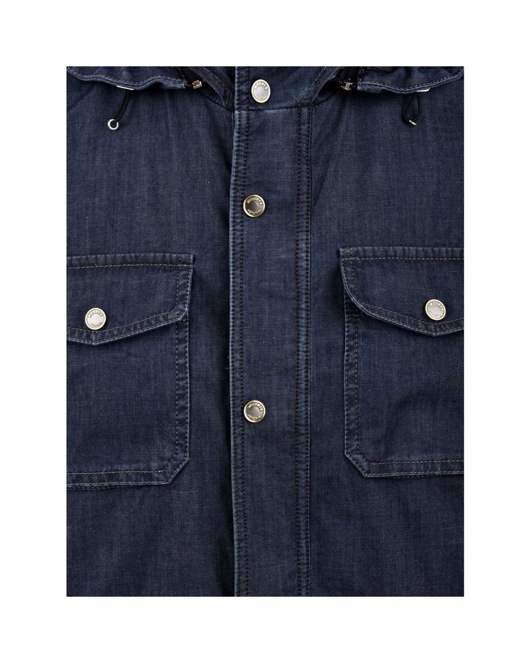 Denim Jackets Moorer pour homme en coloris Blue