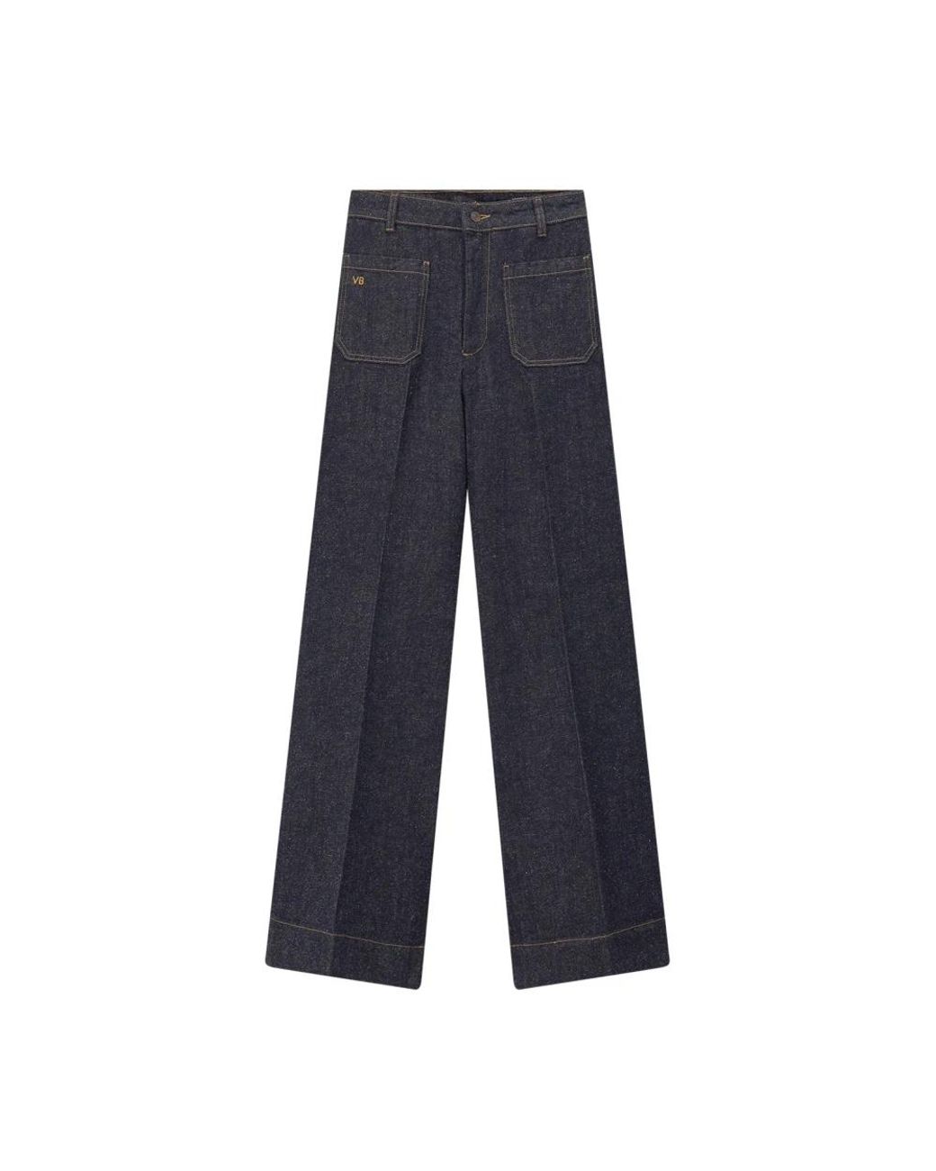 Victoria Beckham Blue Wide Jeans