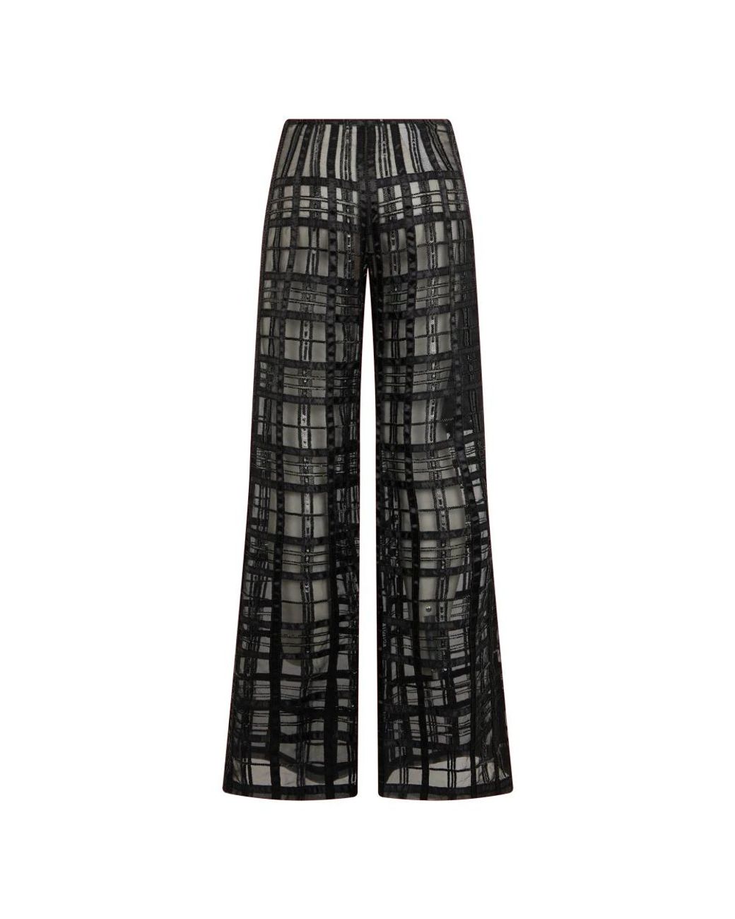 Alberta Ferretti Gray Wide Trousers