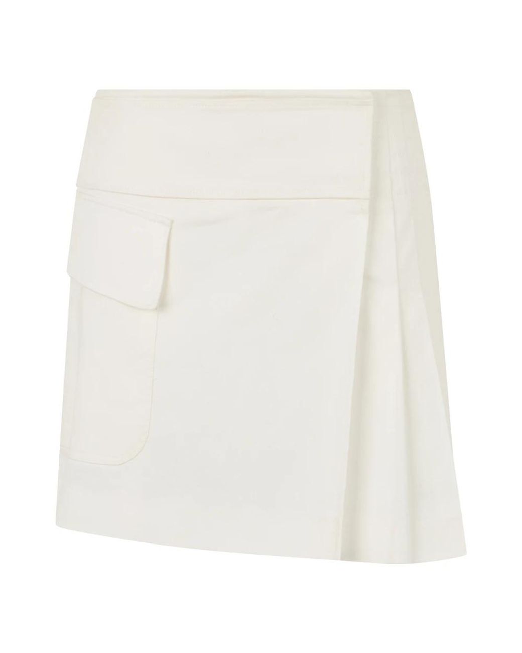 Alberta Ferretti White Short Skirts
